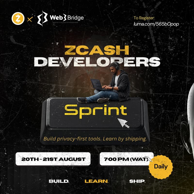 Cover Image for Zcash Developers Sprint (Web3bridge)