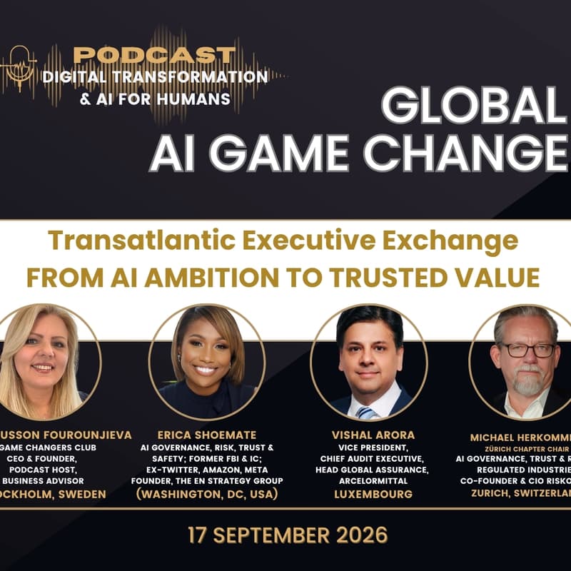 Cover Image for AI Game Changers Club | FROM AI AMBITION TO TRUSTED VALUE | Global Edition (Virtual)