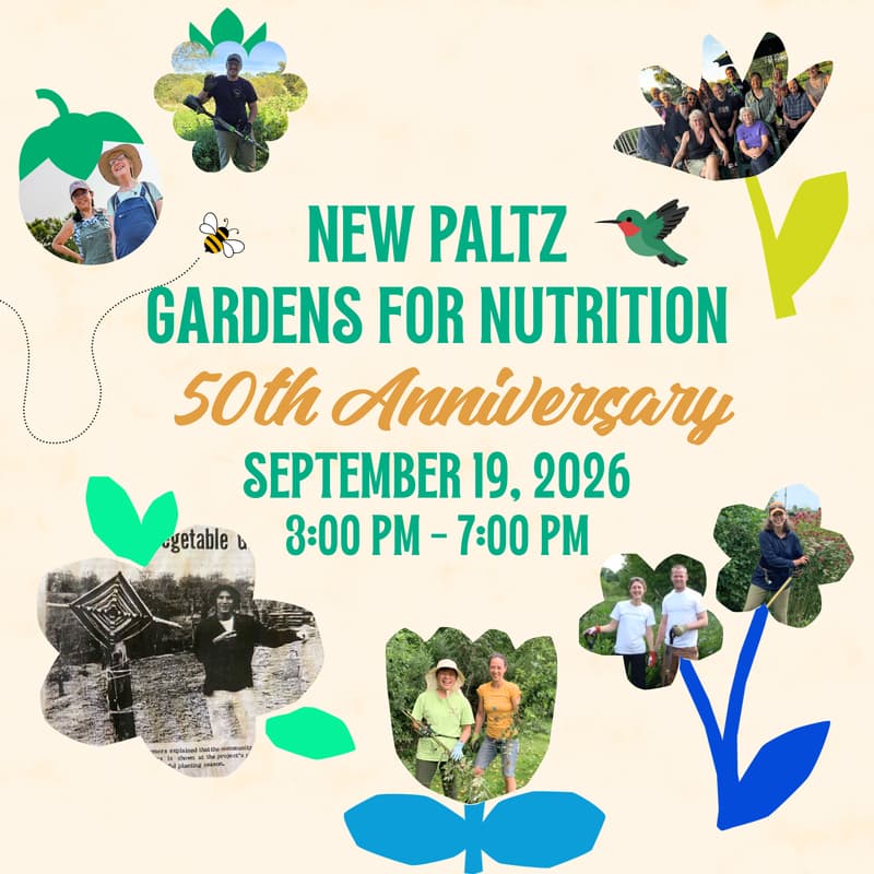 Cover Image for New Paltz Gardens for Nutrition 50th Anniversary Celebration