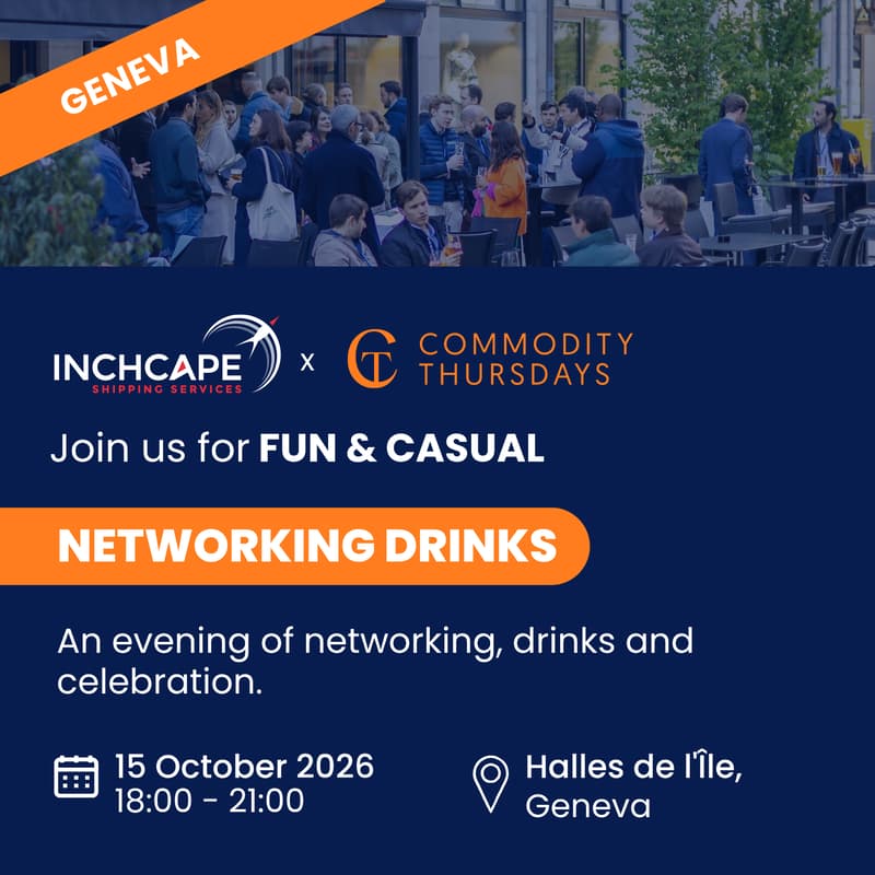 Cover Image for Inchcape Shipping Services x CommodityThursdays Geneva | Networking Drinks