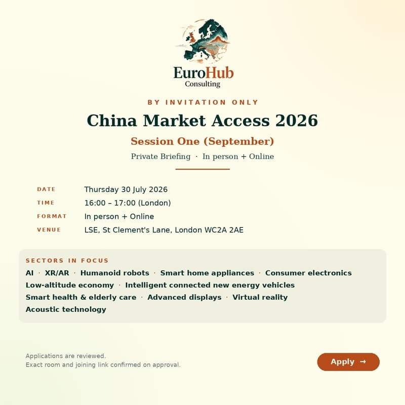 Cover Image for Test the China market this September — Briefing Registration