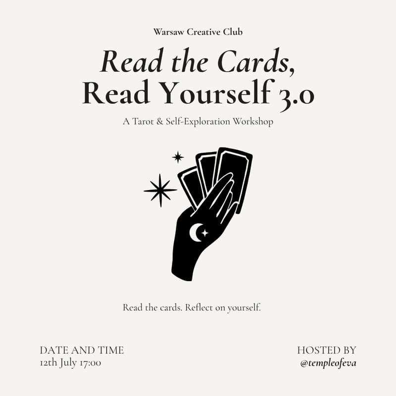 Cover Image for Warsaw Creative Club: Tarot Reading And Self Exploration Class With Eva