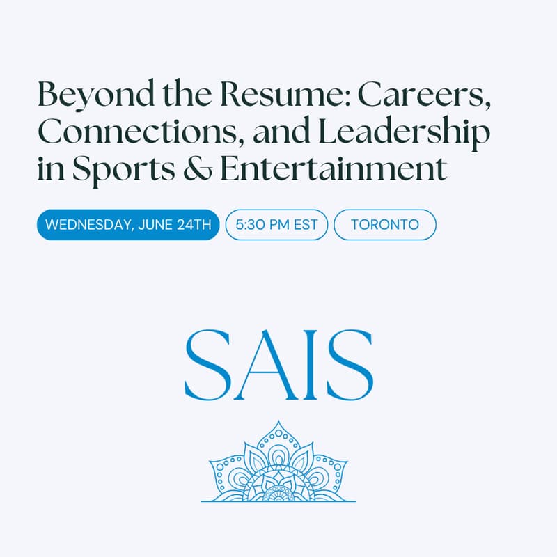Cover Image for Beyond the Resume: Careers, Connections, and Leadership in Sports & Entertainment
