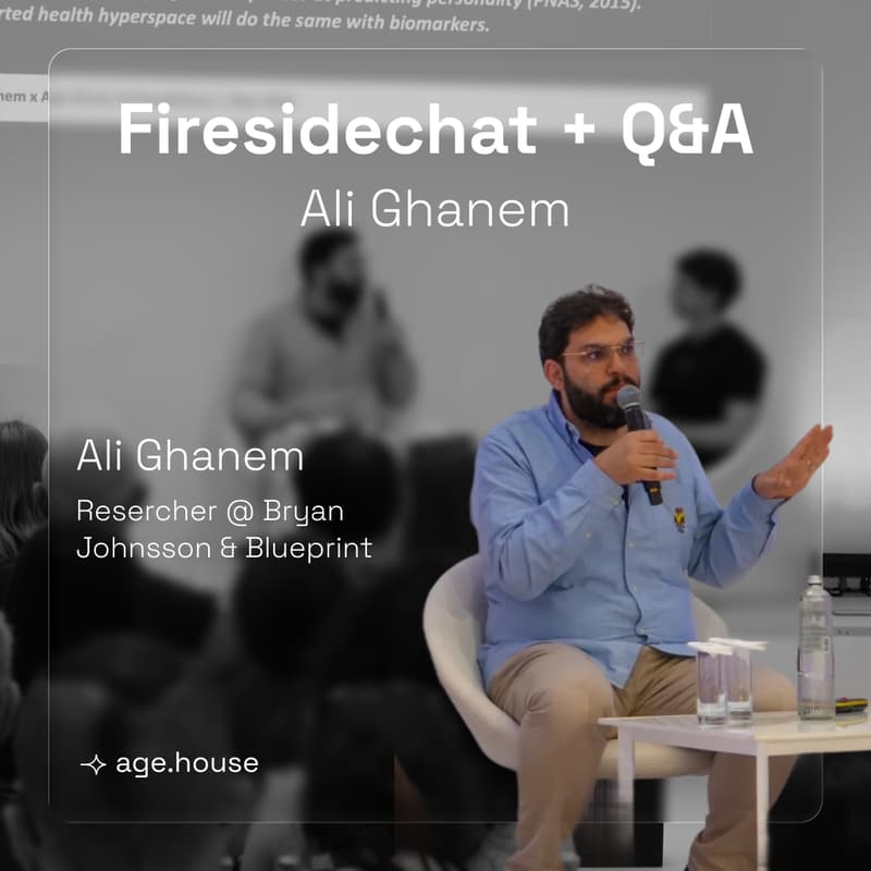 Cover Image for Longevity Fireside Chat with Ali Ghanem & age.house