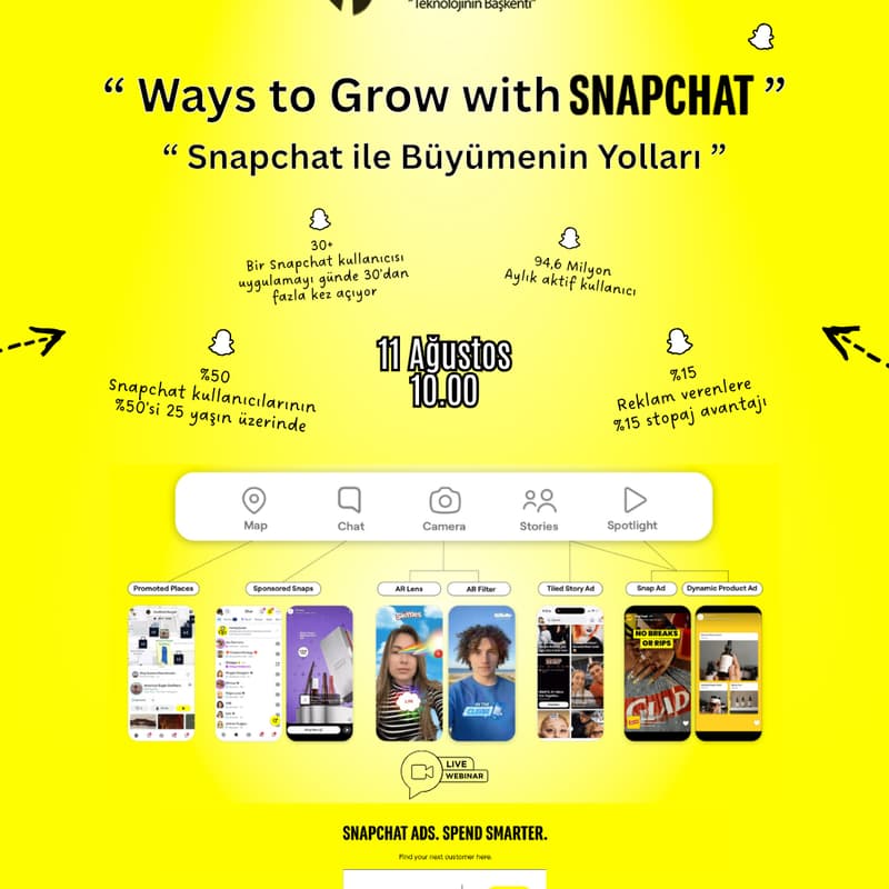 Cover Image for “ Ways to Grow with Snapchat" (Snapchat ile Büyümenin Yolları)