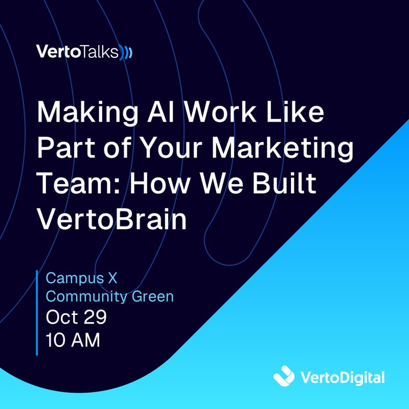 Cover Image for VertoTalks | Making AI Work Like Part of Your Marketing Team: How We Built VertoBrain