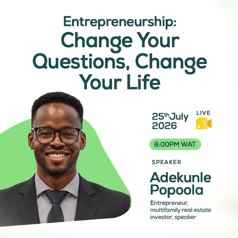 Cover Image for Entrepreneurship: Change Your Questions, Change Your Life