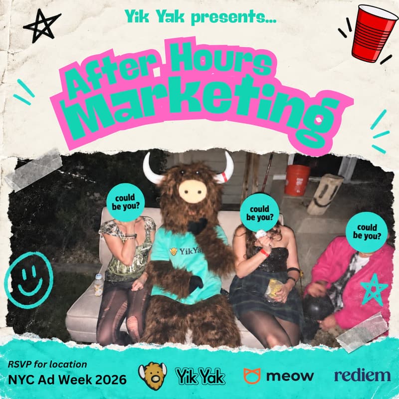 Cover Image for After Hours Marketing with Yik Yak, Meow & rediem
