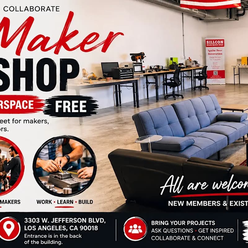 Cover Image for Open Workshop @ Silicon Beach Maker Space