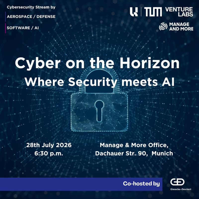 Cover Image for Cybersecurity Meetup – G+D × TUM Venture Labs