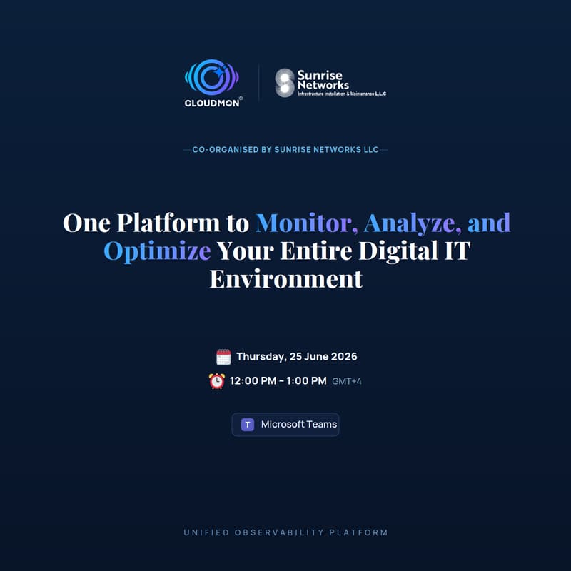 Cover Image for One Platform to Monitor, Analyze & Optimize Your Entire IT Environment.