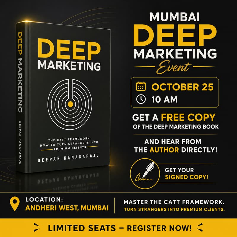 Cover Image for Mumbai Deep Marketing Book Event (Andheri West)