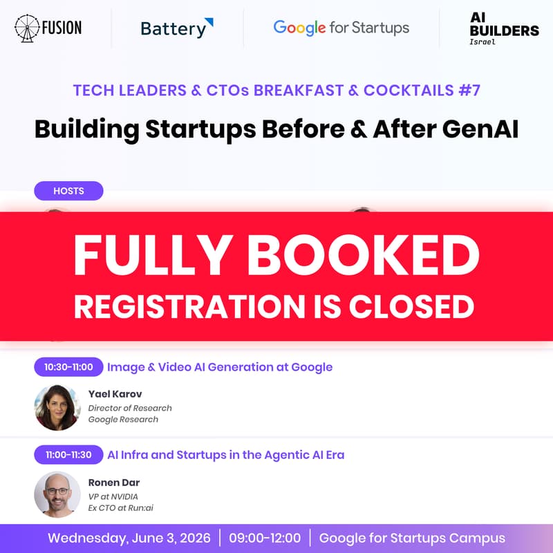 Cover Image for Building Startups Before & After GenAI - Tech Leaders & CTOs Breakfast & Cocktails #7