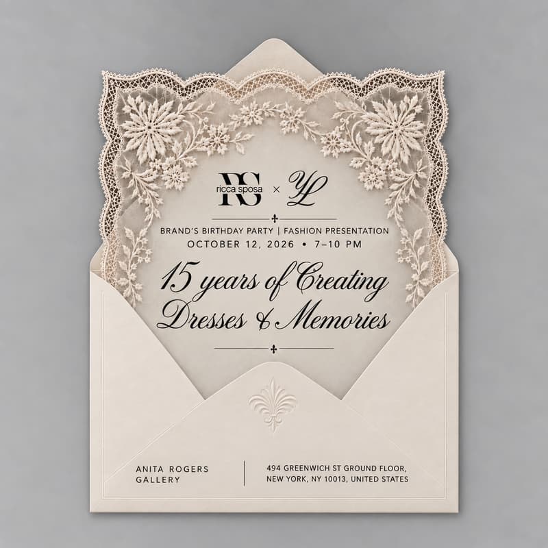 Cover Image for Ricca Sposa at NYBFW 2026: 15 Years of creating Dresses & Memories