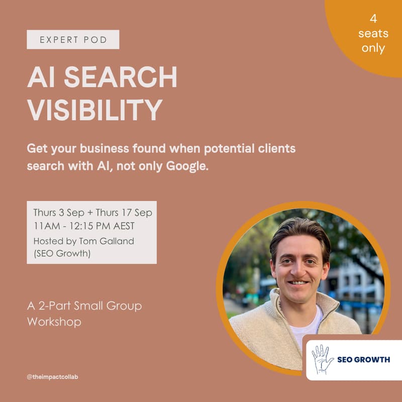 Cover Image for AI Search Visibility Expert Pod — with Tom Galland from SEO Growth