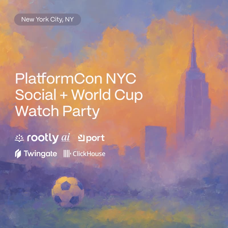 Cover Image for PlatformCon NYC Social w/ Rootly AI, Twingate, Port, ClickHouse, & More!