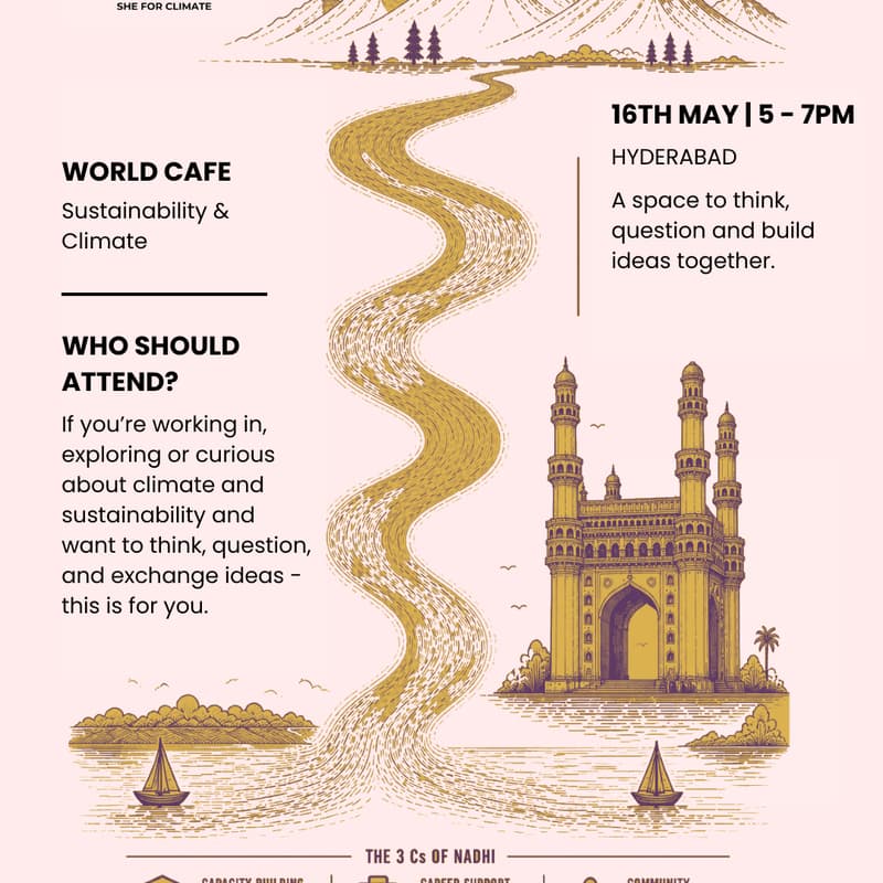 Cover Image for Nadhi Hyderabad - World Café - Sustainability and Climate