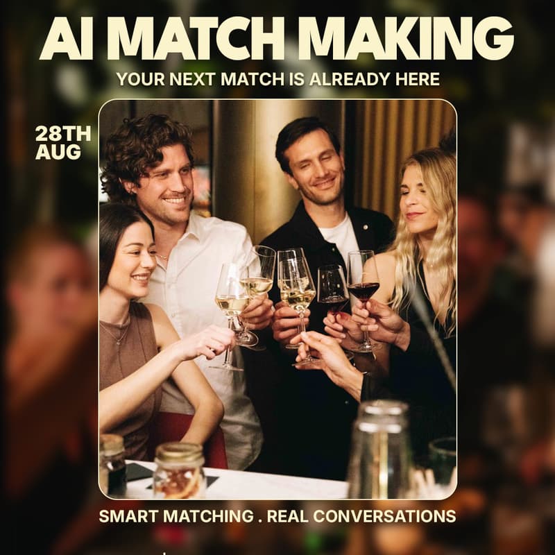Cover Image for AI Matchmaking|28th August|Sobremesa Downtown