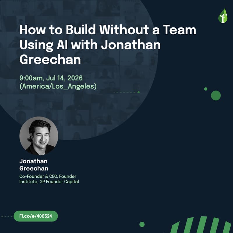 Cover Image for How to Build Without a Team Using AI with Jonathan Greechan