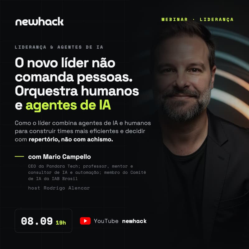 Cover Image for [WEBINAR] O novo líder não comanda pessoas. Orquestra humanos e agentes de IA