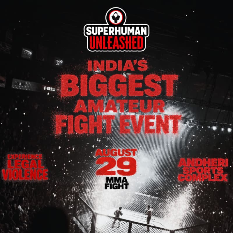 Cover Image for Superhuman Unleashed: India's Biggest Amateur Fight Event.