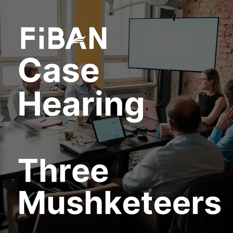 Cover Image for FiBAN Case Hearing: Three Mushketeers (Online)