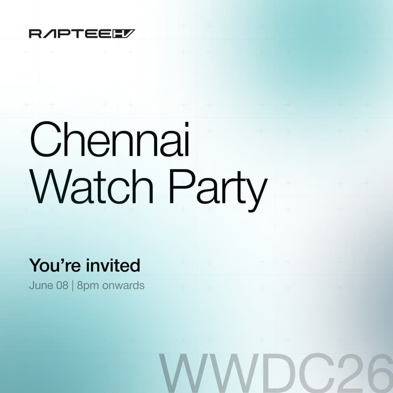 Cover Image for WWDC26 Watch Party @Chennai with Raptee.HV