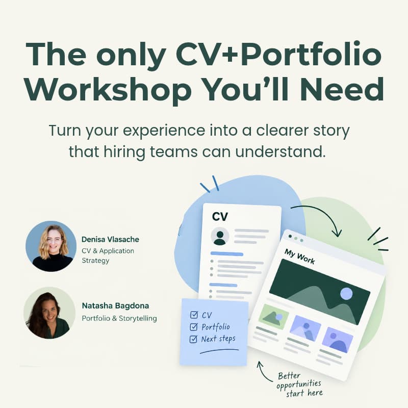 Cover Image for The Only CV + Portfolio Workshop You'll Need