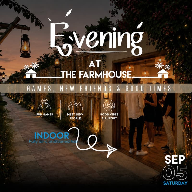 Cover Image for π΄ Evening at Farmhouse | Games, Beats & Good Times β¨