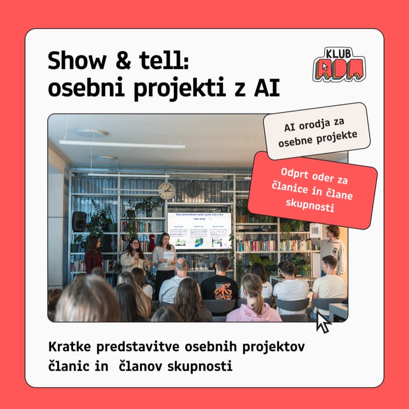 Cover Image for Show & tell: osebni projekti z AI orodji