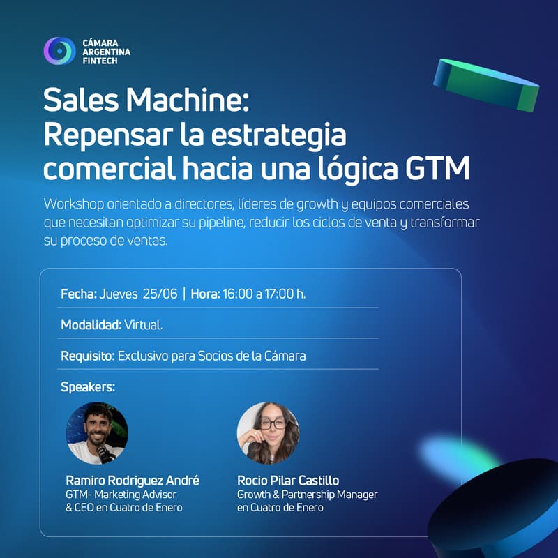 Cover Image for [Webinar] Sales Machine: Repensar la estrategia comercial hacia una lógica GTM
