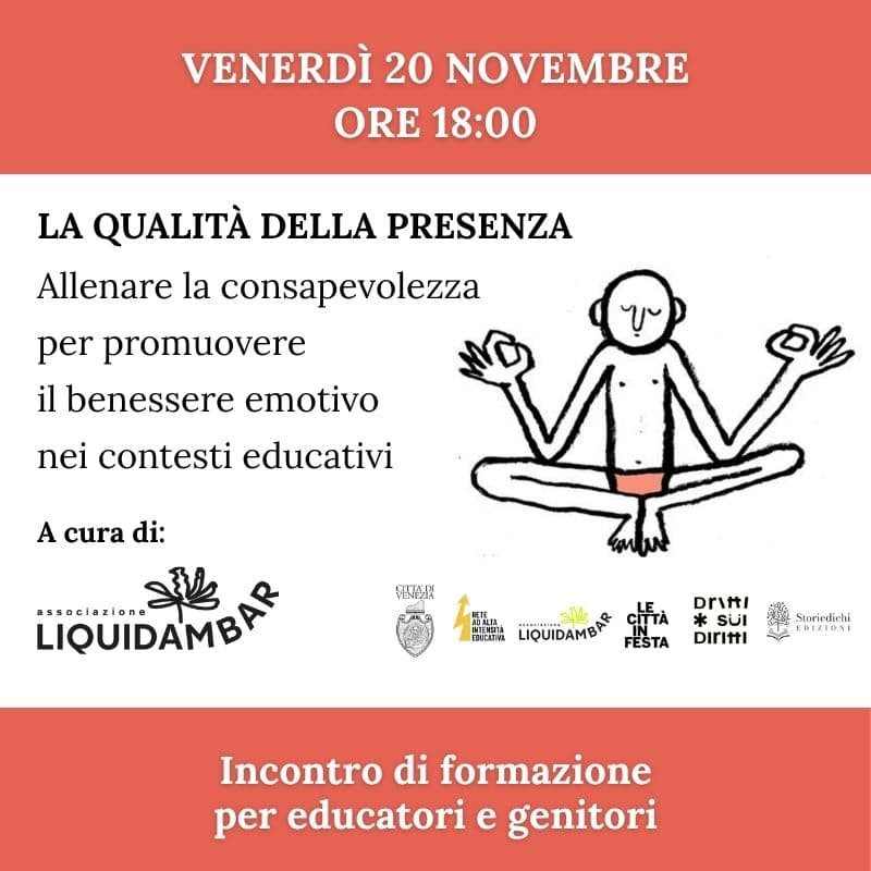 Cover Image for 🎨 La qualità della presenza — Incontro di formazione esperienziale per educatori e genitori