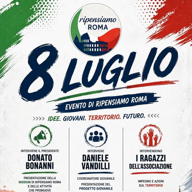 Cover Image for Ripensiamo Roma: Idee, Giovani, Territorio, Futuro