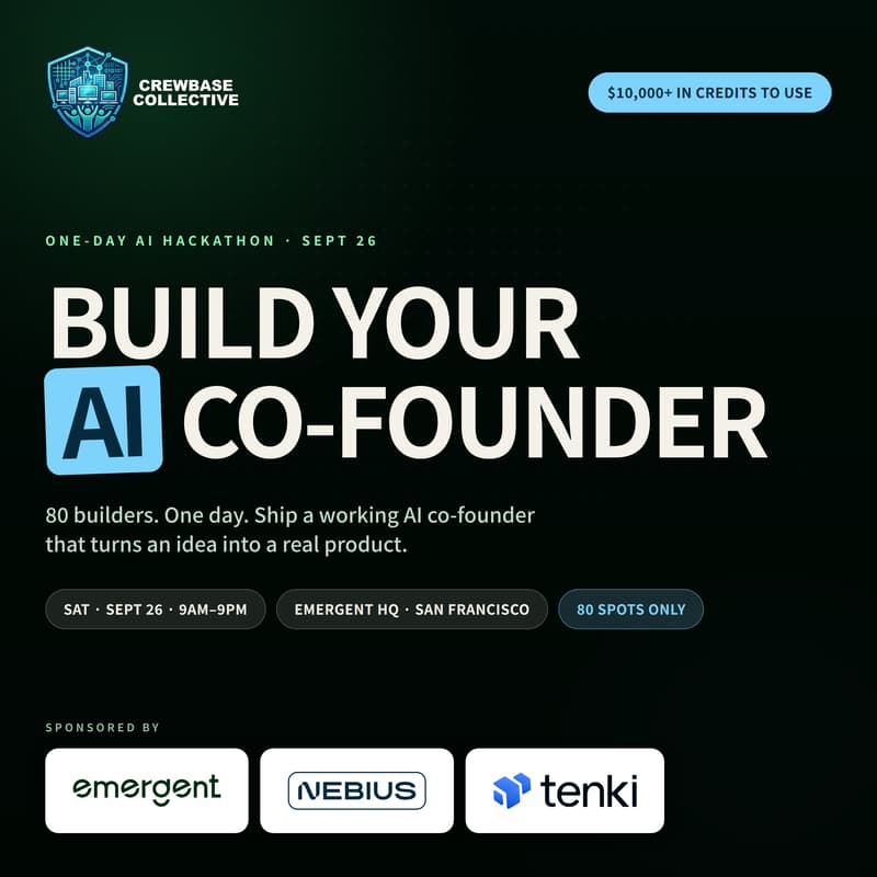 Cover Image for Build Your AI Co-Founder Hackathon