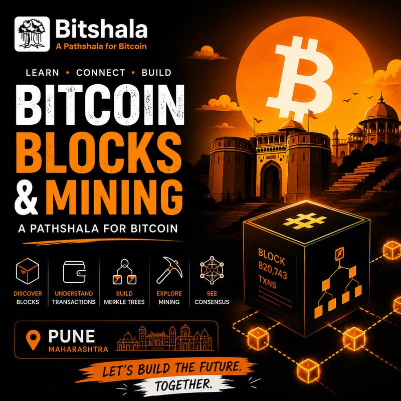 Cover Image for Bitcoin Blocks & Mining: A Beginner-Friendly Deep Dive | Pune