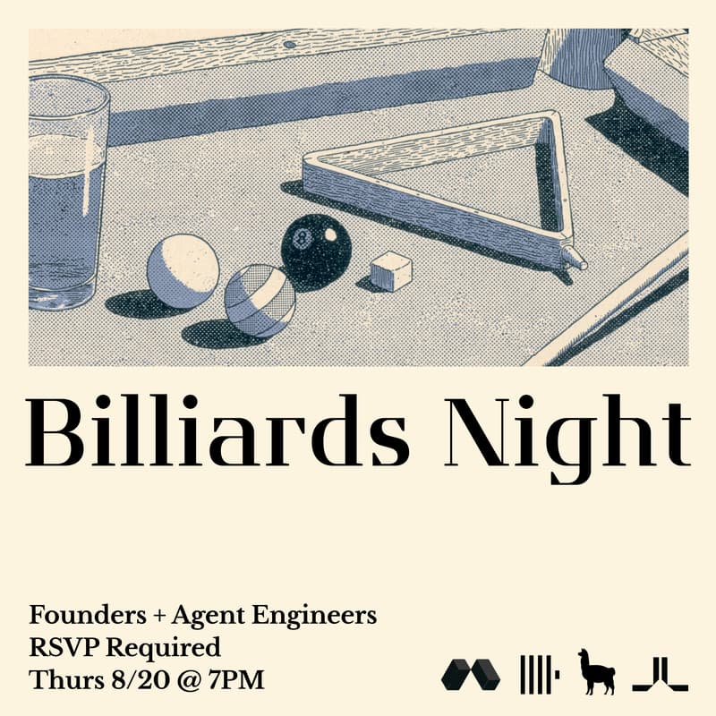 Cover Image for AI Founders + Engineers Billliards Night