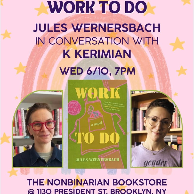 Cover Image for Book Event: Work to Do by Jules Wernersbach