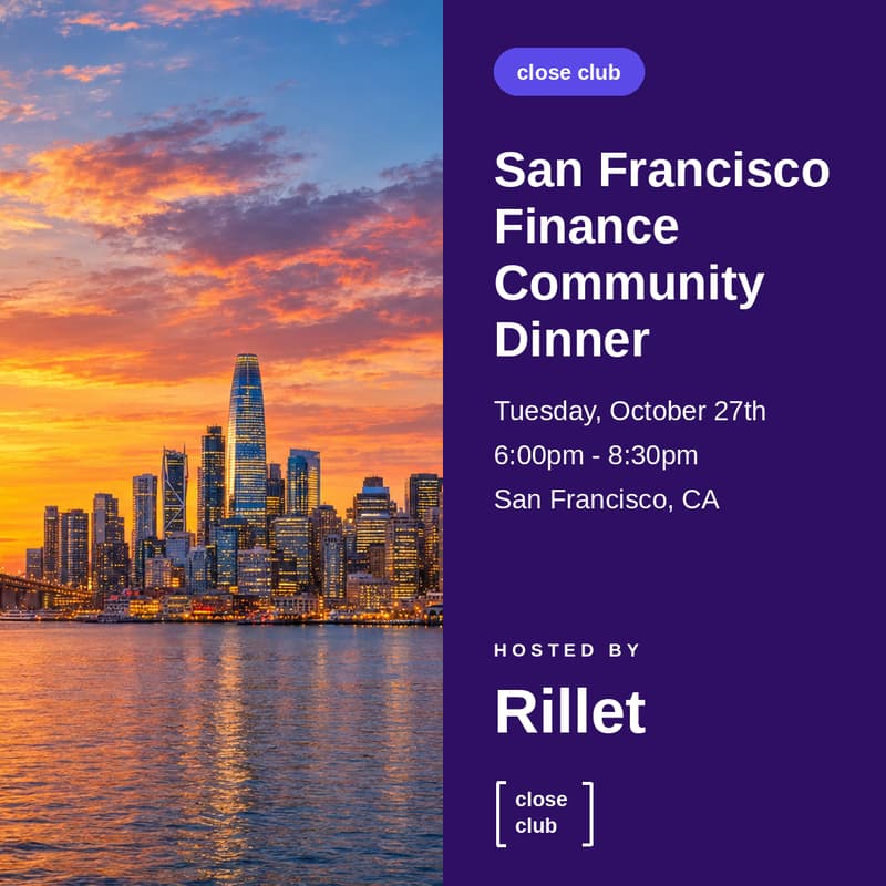 Cover Image for San Francisco Finance Community Dinner w/ Rillet