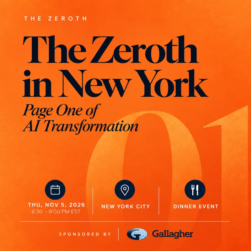 Cover Image for The Zeroth in New York: Page One of AI Transformation