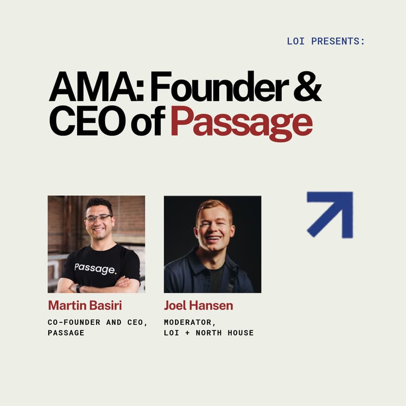 Cover Image for AMA: Founder & CEO of Passage