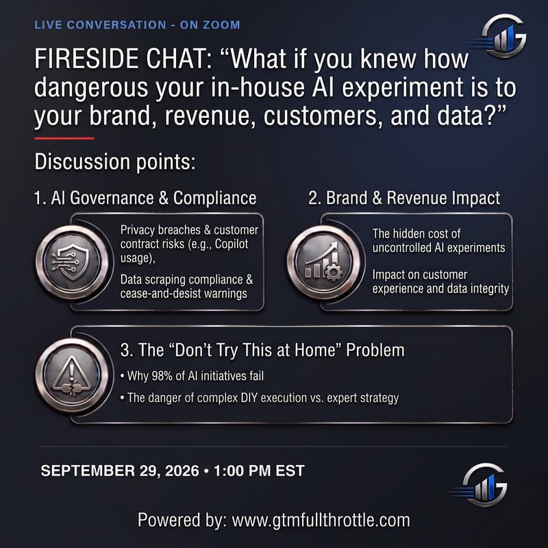 FIRESIDE CHAT: "What if you knew how dangerous your in-house AI ...