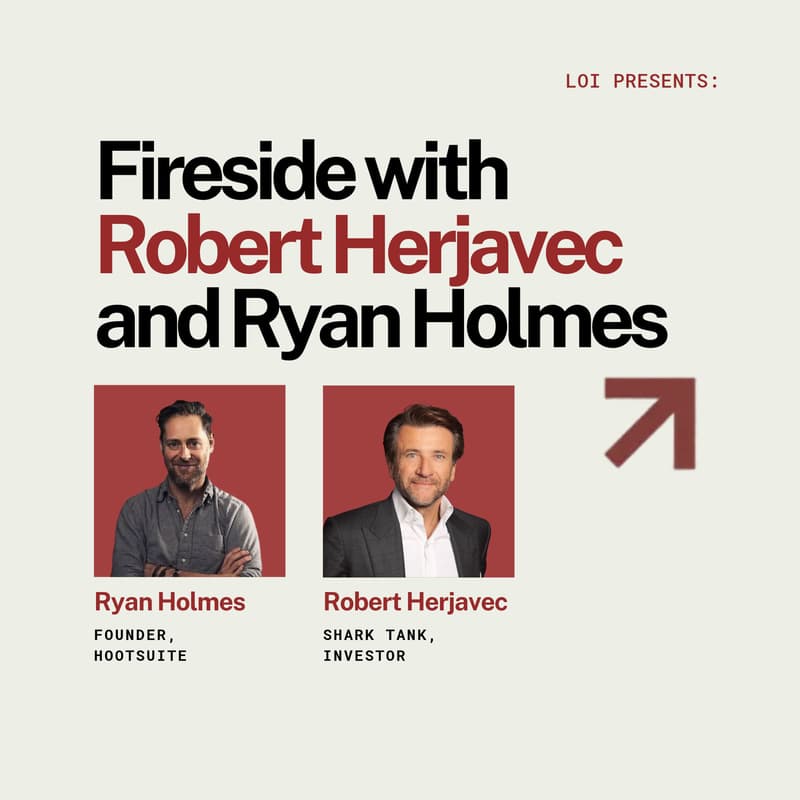 Cover Image for Virtual Fireside with Shark Tank's Robert Herjavec and Hootsuite Founder Ryan Holmes