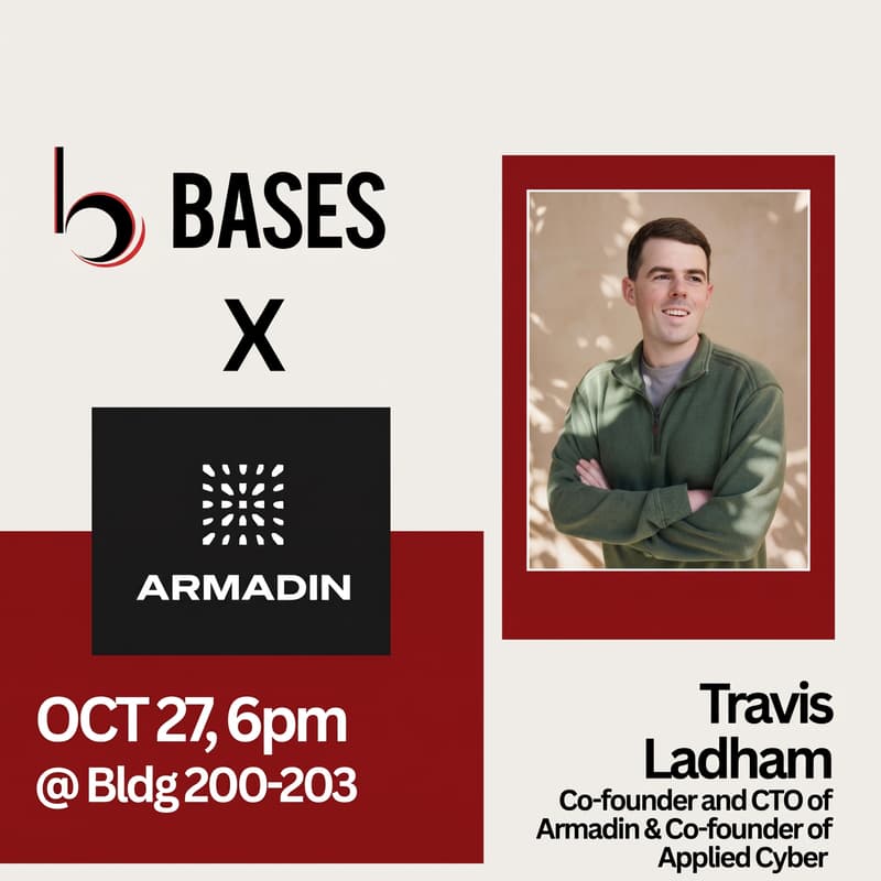 Cover Image for BASES Tech Talks | Travis Lanham, CTO of Armadin