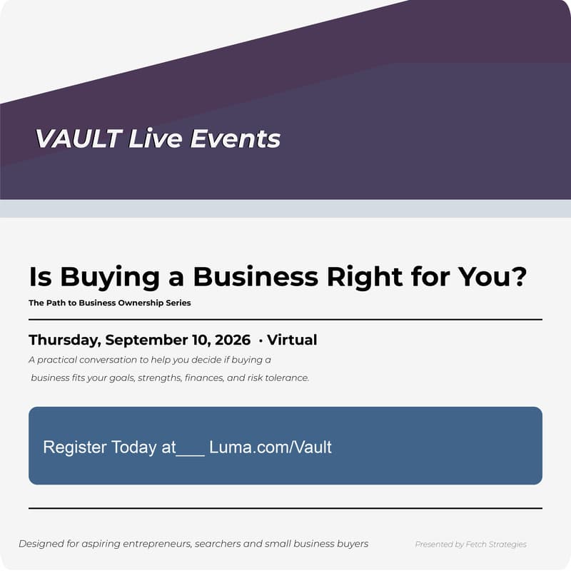 Cover Image for The Path to Business Ownership Series: Is Buying a Business Right for You?