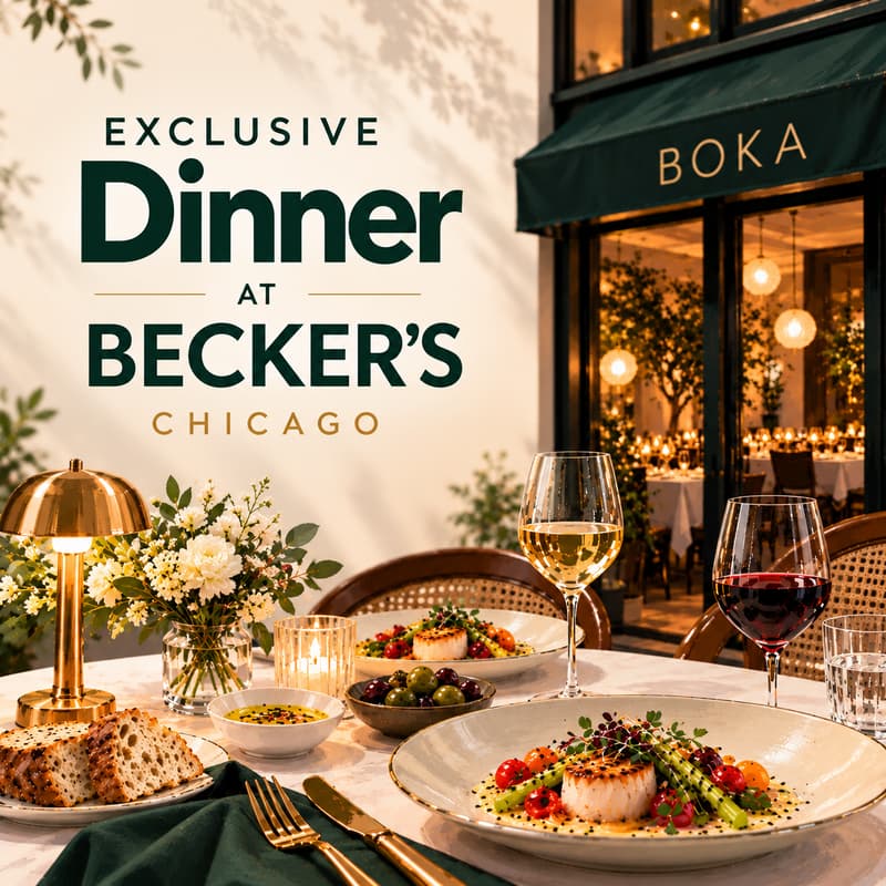 Cover Image for Becker’s Chicago: Exclusive Michelin Dinner | BOKA