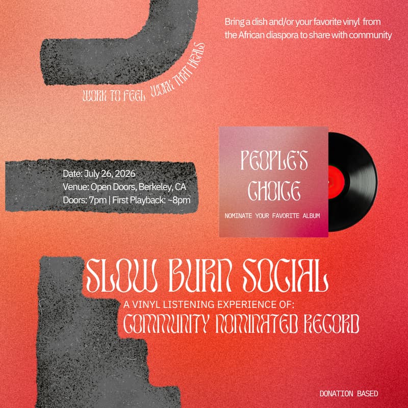 Cover Image for Slow Burn Social: A Vinyl Listening Session - People's Choice Edition