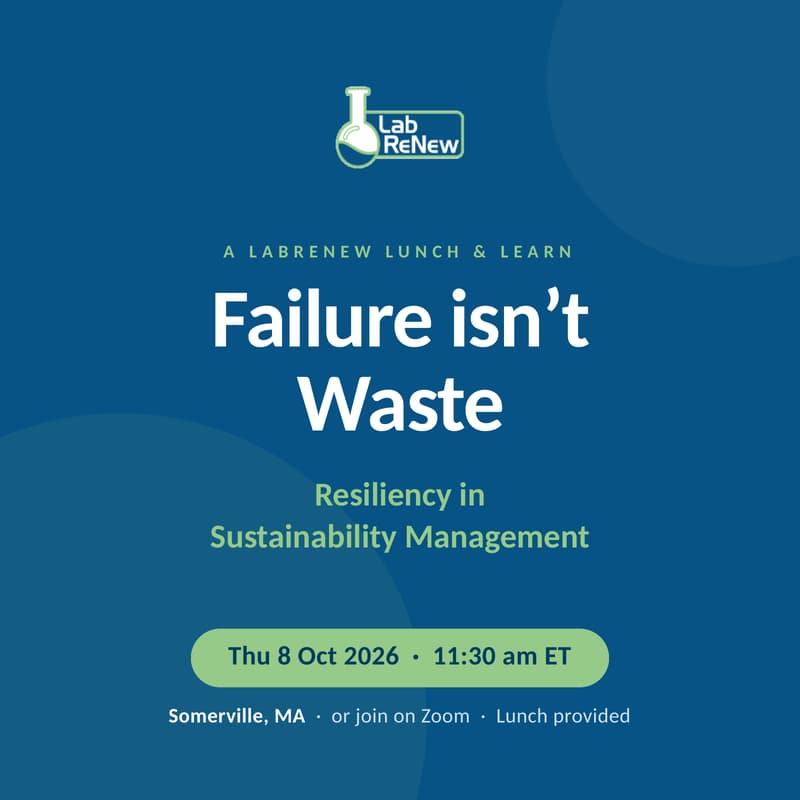 Cover Image for Failure isn’t Waste: Resiliency in Sustainability Management (in-person)