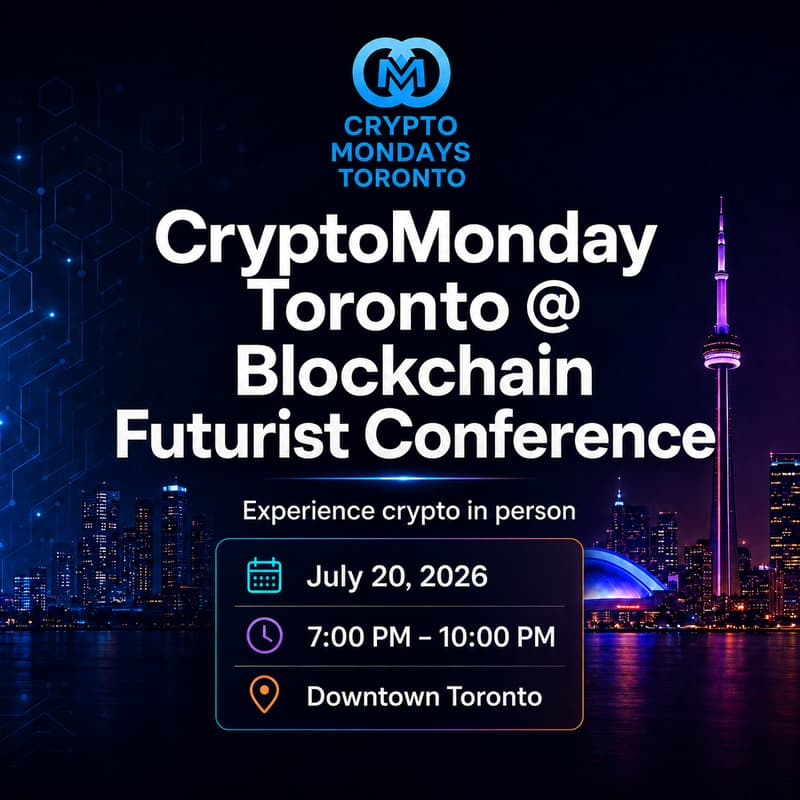 Cover Image for CryptoMonday Toronto @ Blockchain Futurist Conference