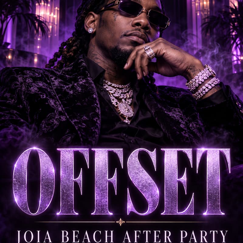Cover Image for Offset Performing @ Vendome Saturday Free Transportation From Joia Beach