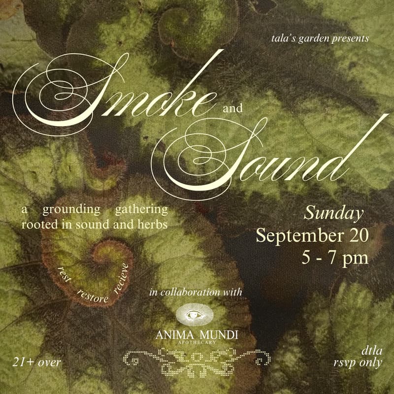 Cover Image for Herbal Smoke and Sound Bath
